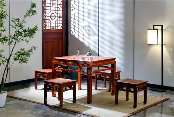 大果紫檀红木家具国寿红木：富贵之家必有中堂，中式厅堂的陈设美学